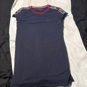 Tommy Hilfiger Navy Dress with Red Trim